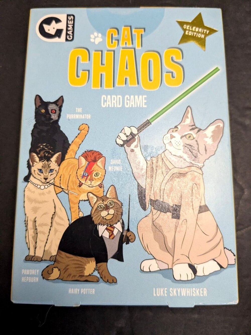 Cat Chaos Celebrity Edition Card Game 2-8 Players Age 8+ Ginger Fox 2017 New